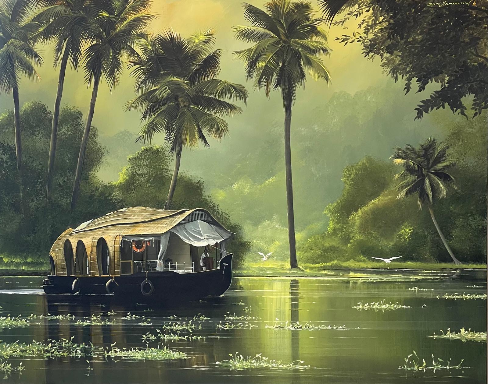 Dirk Verdoorn-Backwaters Kerala India-146x114 cm