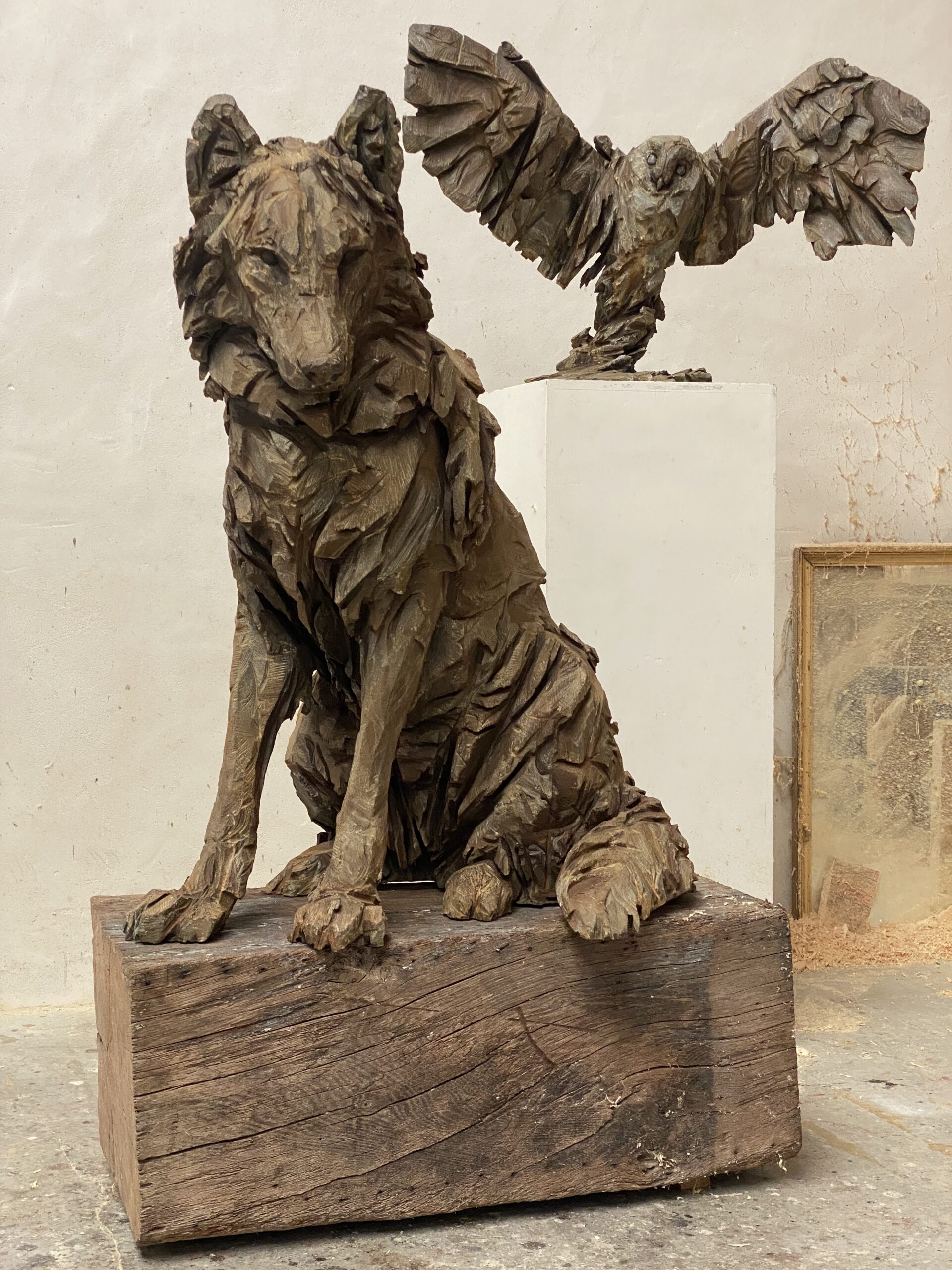 Lingl-Joe sitting wolf-103x80x63-cm