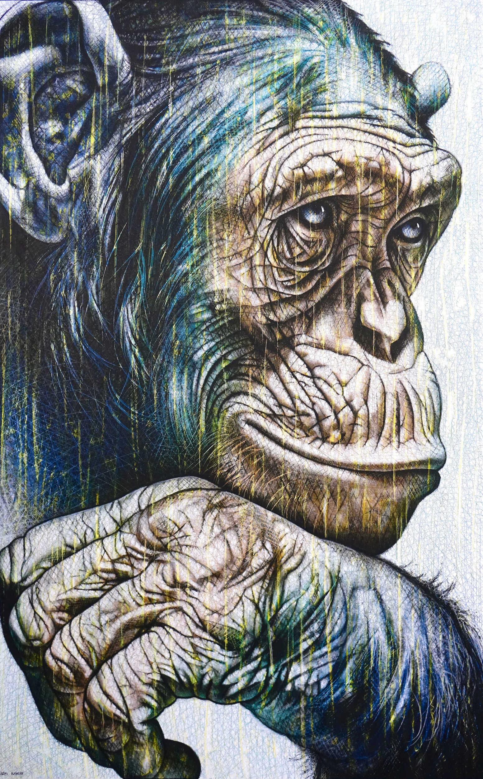 801 - Homo Novus IX (160x100cm huile 2025)