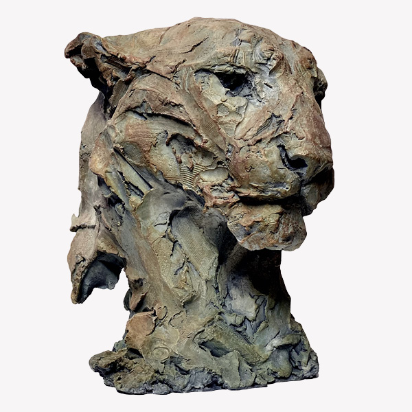 Lingl-buste de panthere-26x22x28-cm