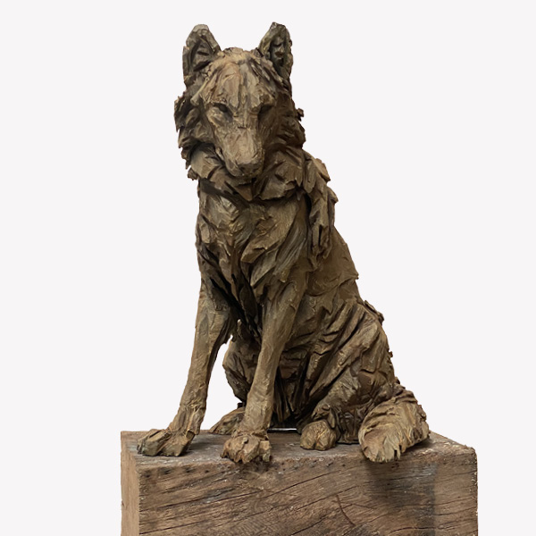 Lingl-Joe sitting wolf-103x80x63-cm