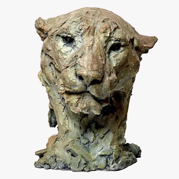 Lingl-buste de panthere-26x22x28-cm